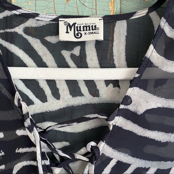 Show Me Your Mumu Zebra Print Tennessee Tassel Tunic XS - Picture 5 of 9